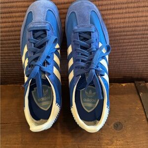 Adidas Royal Blue and White Classic Sneakers